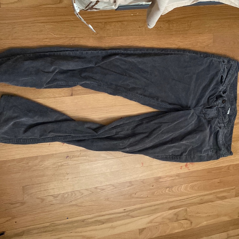 corduroy jeans unisex turns purple color in the sun
